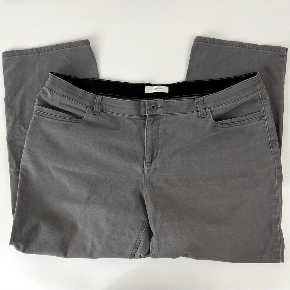 CJ Banks Woman’s Gray Pants Size 20W Petite
